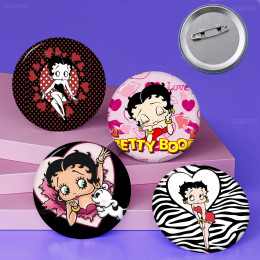 Креативные булавки B-Bettys-Cute-Boops, забавная круглая брошь на застежке, значок, рюкзак, шляпа, аксессуары, ювелирные изделия, подарки для друга