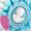 Ретро дворцовый стиль рамка благородная жидкая силиконовая форма кухонная выпечка украшение торта форма для печенья домашняя гипсовая форма для украшения