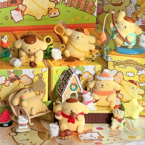 Miniso Pom Pom Purin The Four Seasons Series слепая коробка PomPomPurin аниме фигурка сумка-сюрприз коллекция моделей игрушки подарки