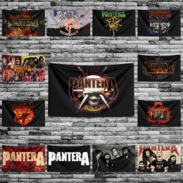 3x5 футов P-Panteras Heavy Rock флаг группы Banner для спальни, настенное украшение для наружной двери, гобелен