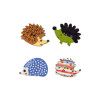 30 шт. Ежик серия деревянные пуговицы для пришивания Скрапбукинг одежда повязка на голову ручной работы ремесла домашнего декора аксессуары"сделай сам"