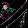 Меч Kimetsu No Yaiba, оружие, убийца демонов, сатоман Танджиро, косплей, меч, аниме, ниндзя, нож, дерево, 25 см, реквизит для катаны