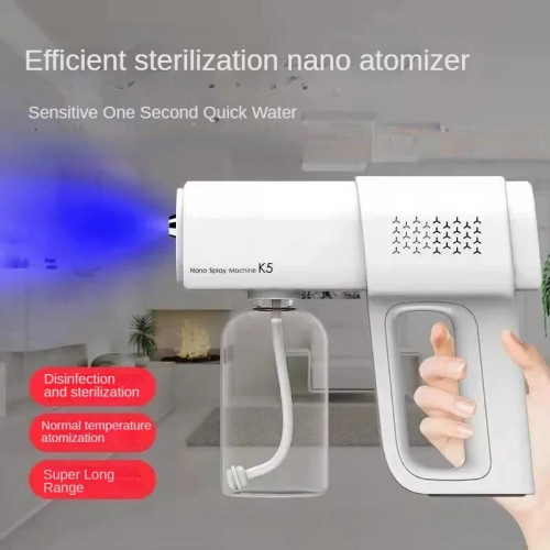K5 перезаряжаемый дезинфекционный пистолет Nano Blue светильник спрей бытовой ручной спиртовой стерилизационный распылитель Электрический распылитель