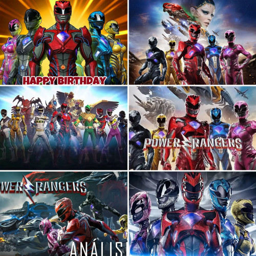 Мультяшная тема Power&Ranger, детский баннер на день рождения, фон для украшения комнаты на день рождения, реквизит, подарки для детской вечеринки