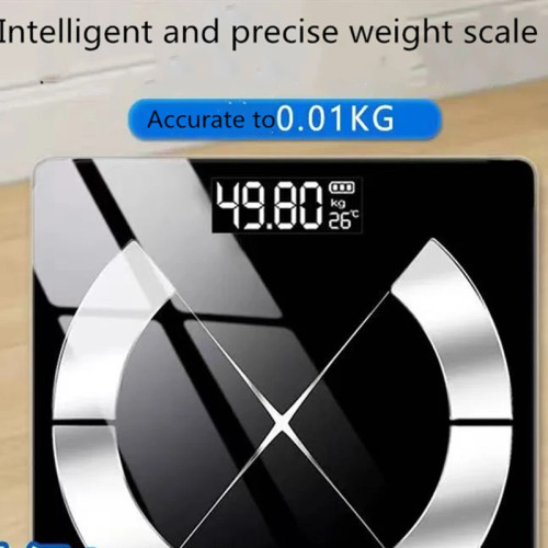 Bluetooth Fat Scale Точные умные цифровые весы для ванной комнаты Беспроводные весы USB Перезаряжаемые приложения для смартфона