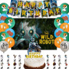 Umi The Wild Robots тематические принадлежности для дня рождения Декор мультфильм Лантекс воздушный шар баннер фон кекс Топпер для мальчиков подарки для детей