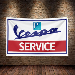 3x5 футов, Италия, флаг Vespa для скутера, полиэстер, печатная фотография для декора