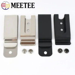 Meetee 2-10 шт. металлические зажимы с пряжкой для ремня, кошелька, сумки, пружинная застежка, поясная петля, отверстия для винтов, крючки, брелок «сделай сам», фурнитура, аксессуары
