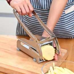 Машина для резки картофеля, многофункциональная ручная машина для резки овощей из нержавеющей стали, инструмент для резки картофеля, огурца, фруктов и овощей
