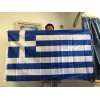 SKY FLAg Греческий флаг 3x5 футов Греческий греческий сатнический баннер Греция Национальный баннер Подвесной полиэстер Греческий флаг