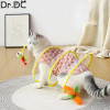 Dr.DC кошачий туннель для домашних кошек, складная игрушка, спиральная катушка, красочные пружины, мятая туннель для кошек и домашних животных, товары для домашних животных