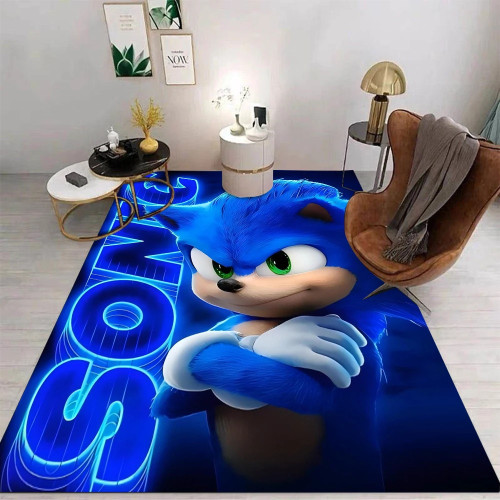 MINISO персонажи аниме S-Sonic ковер для гостиной домашний декор дивана детская игра большой декор напольный коврик коврик для йоги большой ковер
