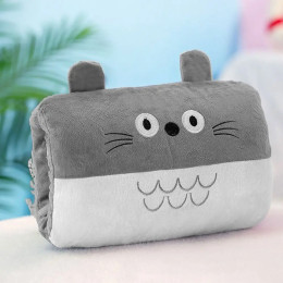 Мультяшная зимняя грелка для рук, плюшевая игрушка, милое животное, удобная покрытая офисная подушка для сна, женский подарок, товары для дома и офиса, новинка