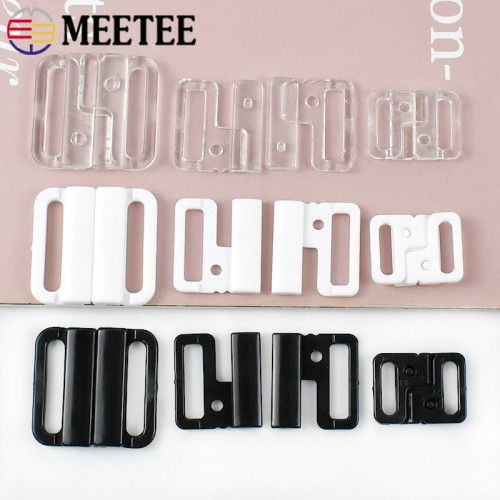 20/50 комплектов Meetee 10-25 мм, пластиковые пряжки, бюстгальтер, нижнее белье, регулятор ремня, застежка-бабочка, крючки для пуговиц, аксессуары для шитья своими руками