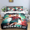Модный комплект постельного белья с принтом «Футбольная звезда» R-Ronaldo, пододеяльник, одеяло, кровать для молодежи, роскошный подарок на день рождения для девочек и мальчиков