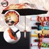 Demon Slayer Katana Umbrella Kimetsu Rengoku Sword Raincoa Black Umbrella Real Size Японская Katana Samurai Saber Аниме Umbrella
