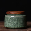 Изысканная керамическая чайная банка Celadon декоративная настольная коробка для хранения ювелирных украшений колец ожерелий портативная банка для хранения конфет кофе зерен