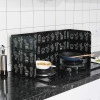 Алюминиевая фольга, перегородка для газовой плиты, кухонная масляная пластина, складная сковорода, экран для защиты от брызг масла, аксессуары для кухни
