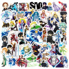 50 шт., наклейки с граффити Sword Art Online Series, подходят для шлемов, украшения стены рабочего стола, набор наклеек «сделай сам», оптовая продажа