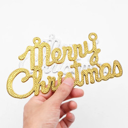 1/10 шт. рождественские украшения, Пластиковые Подвески с надписью"Merry Christmas", Подвесные Украшения для новогодней елки
