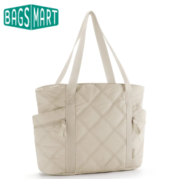 BAGSMART женская большая сумка, нейлоновая сумка большой емкости, модная рабочая сумка для женщин, студенческая офисная дорожная сумка