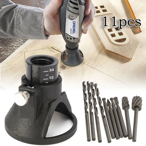 Dremel вращающаяся многофункциональная направляющая для резки, набор фрез из быстрорежущей стали, Набор насадок, маленькая электрическая мельница в сборе
