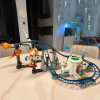 MOC 899 шт. 3в1 креативные космические американские горки строительные блоки кирпичи карусель Turbo Drop парк развлечений фестиваль вечерние подарки