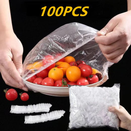 Многоразовые одноразовые крышки для пищевых продуктов, пластиковая упаковка, прочные эластичные крышки для пищевых продуктов для мисок, эластичные крышки для тарелок для кухни, сумка для экономии пищевых продуктов