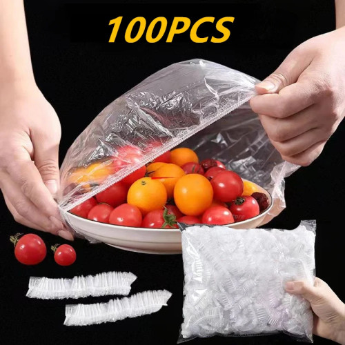 Многоразовые одноразовые крышки для пищевых продуктов, пластиковая упаковка, прочные эластичные крышки для пищевых продуктов для мисок, эластичные крышки для тарелок для кухни, сумка для экономии пищевых продуктов