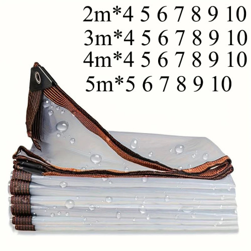 Прозрачный брезент 2*7 8 9 3x5x4*6 10, водонепроницаемый непромокаемый брезент, большой чехол для теплиц, кемпинга, сада, растений, солнечных комнат, патио