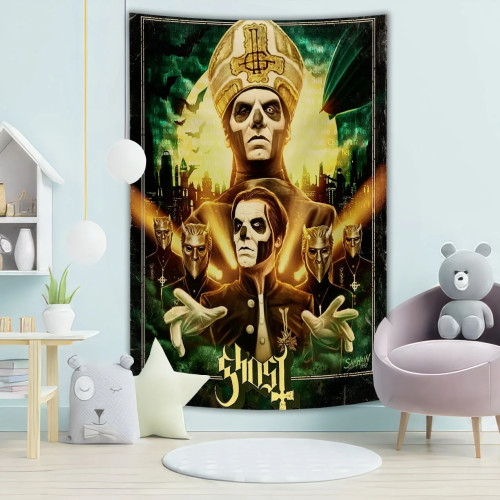 Металлический подземный гобелен для музыкальной группы Ghost Singer