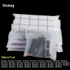StoBag 50 шт., оптовая продажа, матовая упаковка для одежды, пакеты на молнии, пластиковый герметичный пакет для хранения носков, рубашек, многоразовый Органайзер