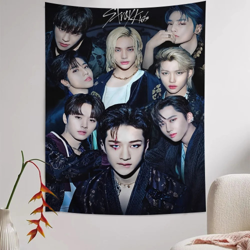 Большие настенные гобелены KPOP S-Stray K-Kids с принтом, дешевые настенные подвесные богемные настенные гобелены в стиле хиппи, мандала, домашний декор