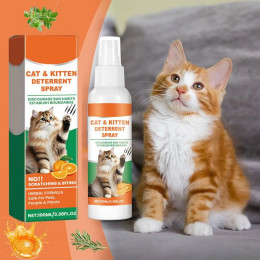 Спрей-спрей для котят и кошек Stop The Scratch, 100 мл, спрей для отпугивания кошек, инструмент для тренировки кошек, безопасный, нетоксичный