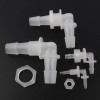 5 шт./лот M6 ~ 1/2"резьбовые соединители для шлангов PP Pagoda коленчатый соединитель с шестигранной гайкой для аквариума, воздушная трубка, фитинги для кислородной трубки