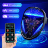 Светодиодная светящаяся маска с распознаванием жестов RGB, полноцветная переменная маска для лица, сделай сам, фото, анимированная редактирующая маска, подарок на Хэллоуин для вечеринки, рейв