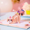 Забавная всплывающая открытка с изображением кота, милые 3D открытки на день рождения для взрослых и детей с конвертами, подарки ручной работы для мамы, папы, друга