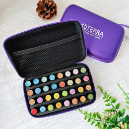 Чехол с 32 слотами для эфирного масла для DoTERRA 1-3 мл, сумка для хранения бутылок с эфирными маслами, держатель для бутылок с застежкой-молнией, подвесной органайзер