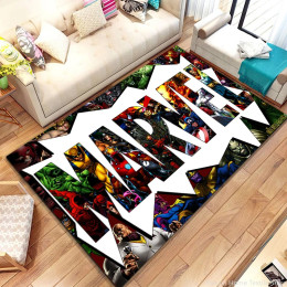 Противоскользящие большие коврики Disney с логотипом Marvel, ковер для гостиной, Декор, кухня, спальня, диван, Придверный коврик, детские напольные коврики