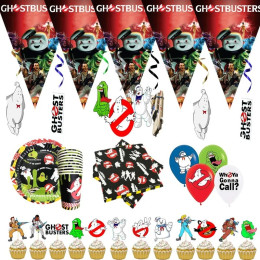 Воздушный шар Ghostbuster, топпер для торта, украшения для дня рождения, одноразовая посуда, чашки, тарелки, баннеры, товары для детского праздника, игрушка