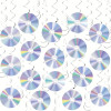 16 шт./компл. спиральные подвески с пластинами (8 листов диско-бумаги + 8 рулонов спиральной ленты) набор украшений для вечеринки 70-х, 80-х годов