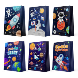 Сумки Space Goodie, набор сумок для космических вечеринок из 24 предметов — сумки для космических вечеринок, сумки для космических ласощь и космические подарочные пакеты