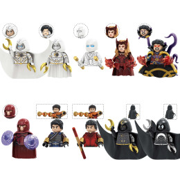 TV6208 MOC Moon Knight мультяшная модель кирпичи мини фигурки героев совместимые головоломки строительные блоки игрушки детские подарки на день рождения
