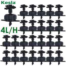Капельное орошение 2L/4L/8L устойчивый поток капельница 4-полосный поперечный соединитель сельское хозяйство Капельное орошение воды капельная стрела фитинги 20 комплектов