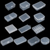 Новая мини-пластиковая коробка, прямоугольная коробка, полупрозрачная коробка, упаковочная коробка, коробка для хранения, пылезащитный Прочный Контейнер для хранения ювелирных изделий