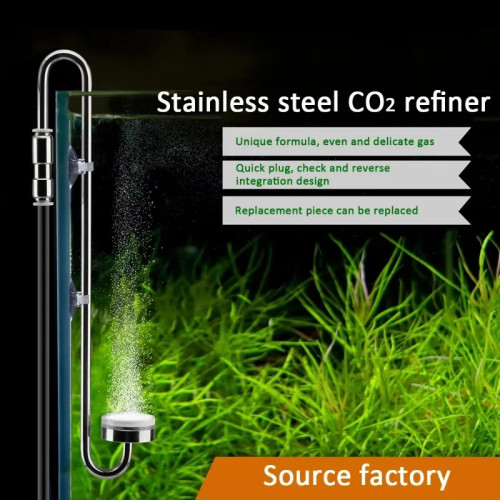 Диффузор CO2, аквариум, аквариум, рафинер из нержавеющей стали 304, диффузионный распылитель CO2, керамический диск, аксессуар для роста водных растений