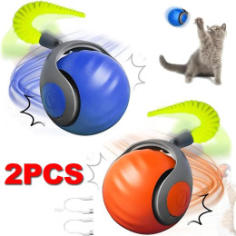 Speedy Tail 2.0 Умная интерактивная игрушка для кошек Автоматические движущиеся шарики для кошек и собак Touch Motion Rolling Toy Ball для подарка для домашних животных.