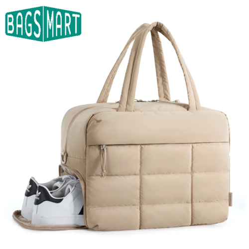 Дорожные сумки BAGSMART, многофункциональная спортивная сумка Weekender для мужчин, ночная ручная кладь для хранения багажа с отделением для обуви