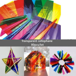 80 шт./упаковка, целлофановые пластиковые плёнки, 8 цветов