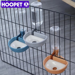 HOOPET автоматические миски для домашних животных, клетка для кошек, подвесная бутылка для воды, дозатор, миска для щенков, кошек, кроликов, собак, продукт для кормления, товары для домашних животных